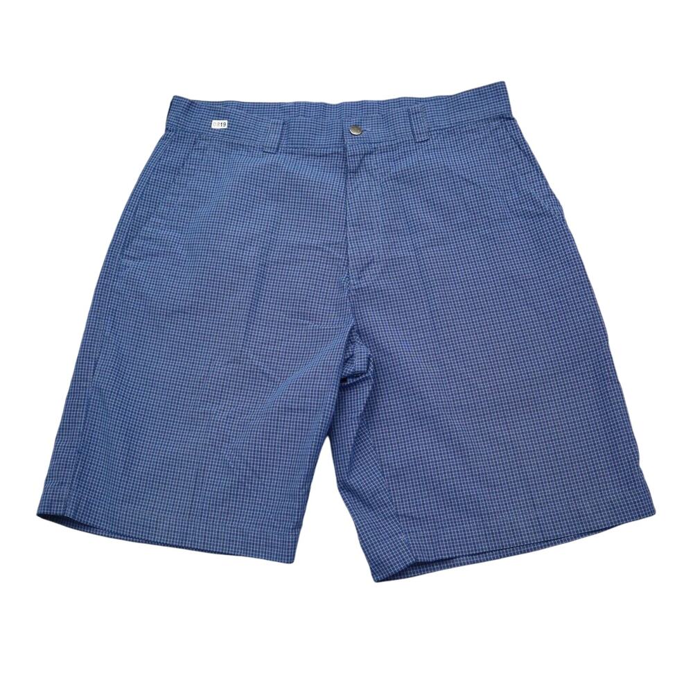 Callaway Shorts Mens 34 Blue check Golf Lightweight Hiking Golfing